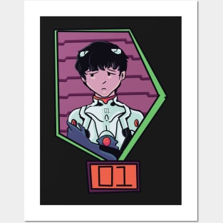 shinji ikari Posters and Art